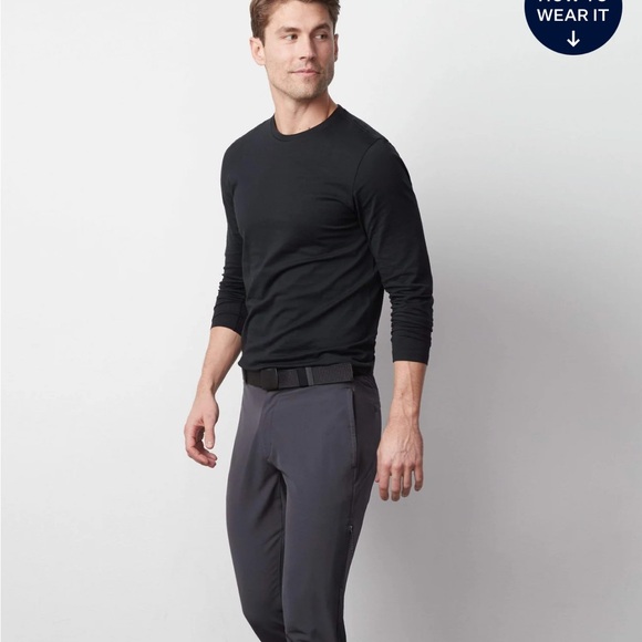 Mack Weldon Radius Flex Pant navy blue pants size large - Picture 2 of 7